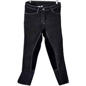 Romfh Women's Full Seat Denim Horse Riding Breeches Black 30L